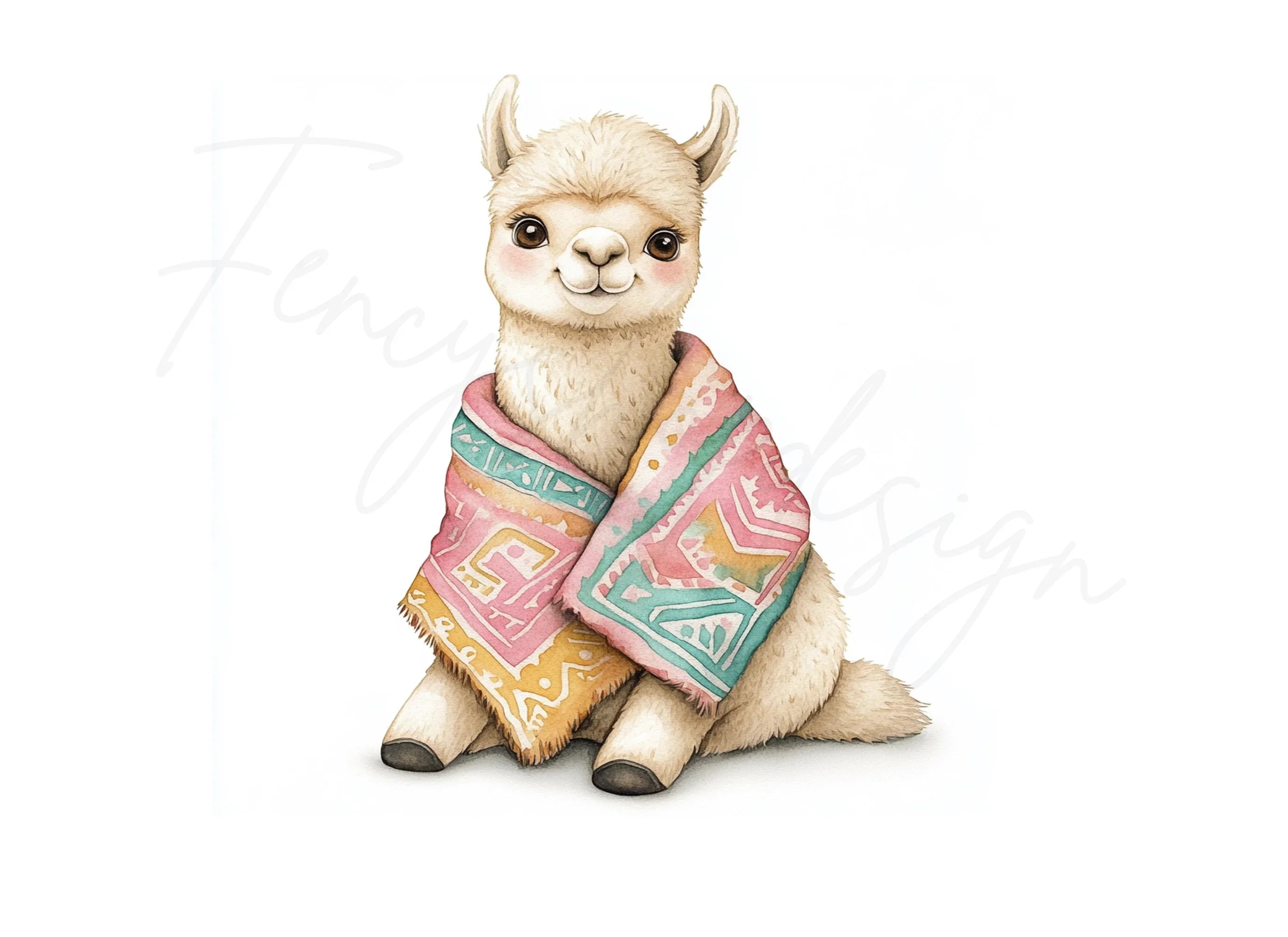 Cute Llama Clipart Bundle