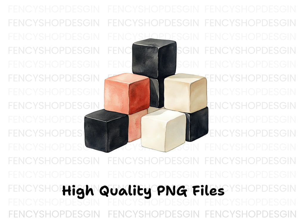 Geometric Blocks Clipart Bundle