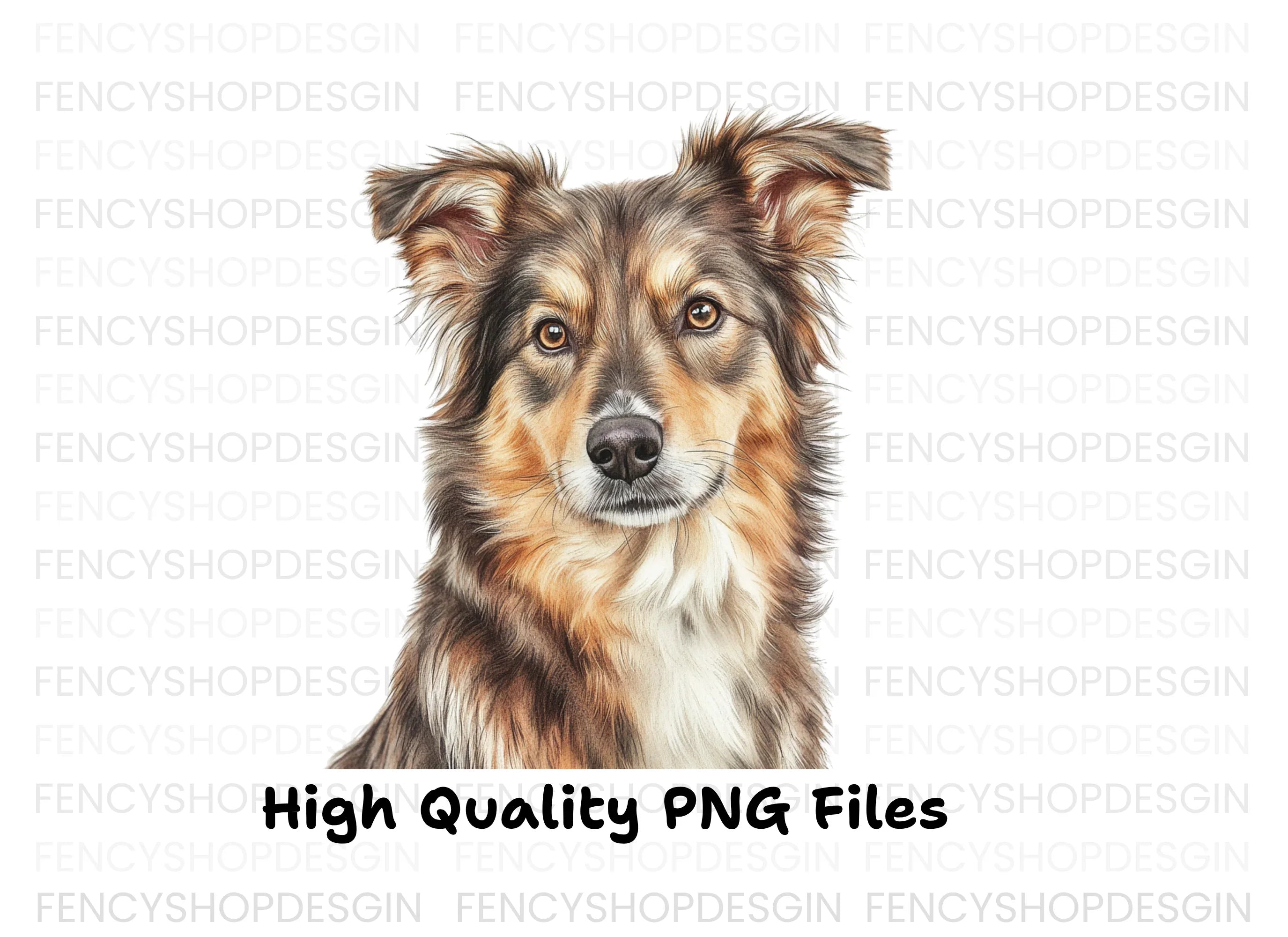 Border Collie German Shepherd Clipart Bundle