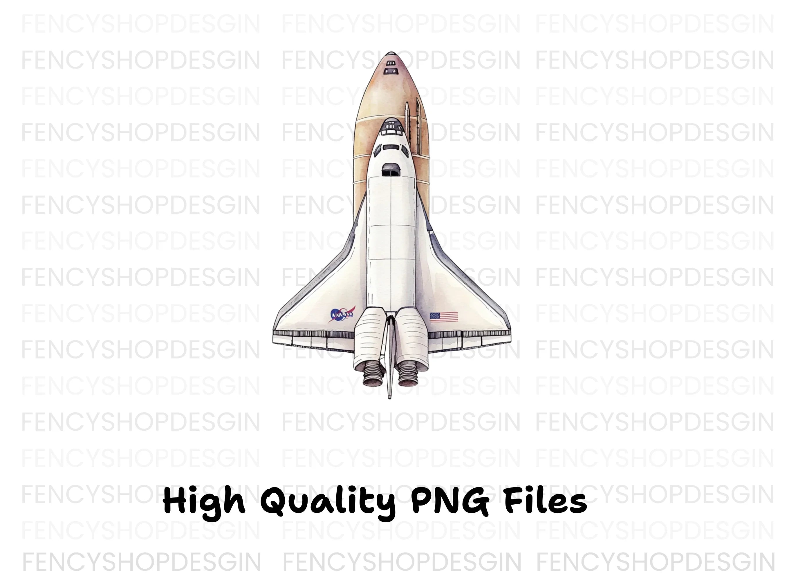 NASA Space Shuttle Clipart Bundle