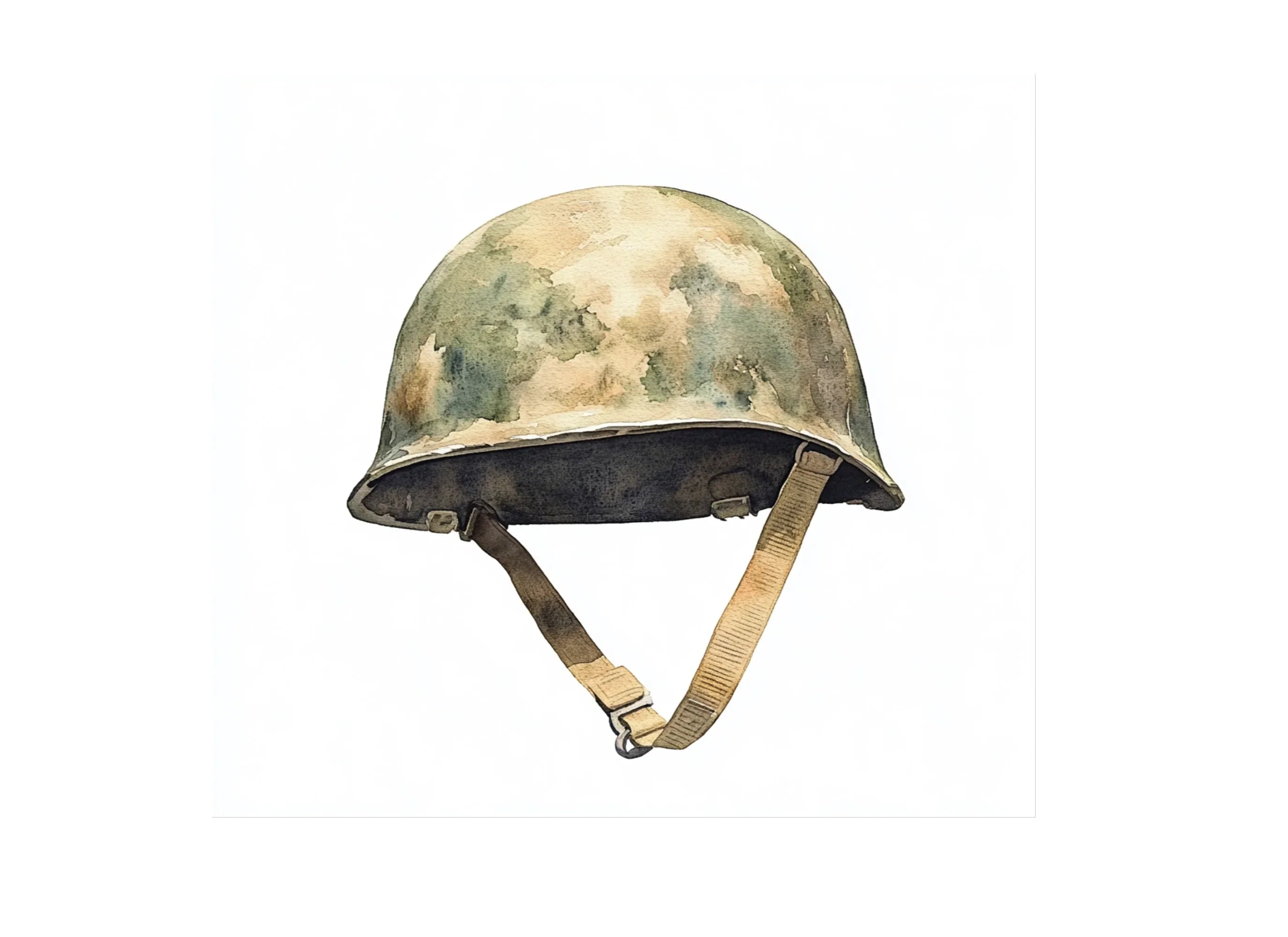 Vintage Military Helmets Clipart Bundle