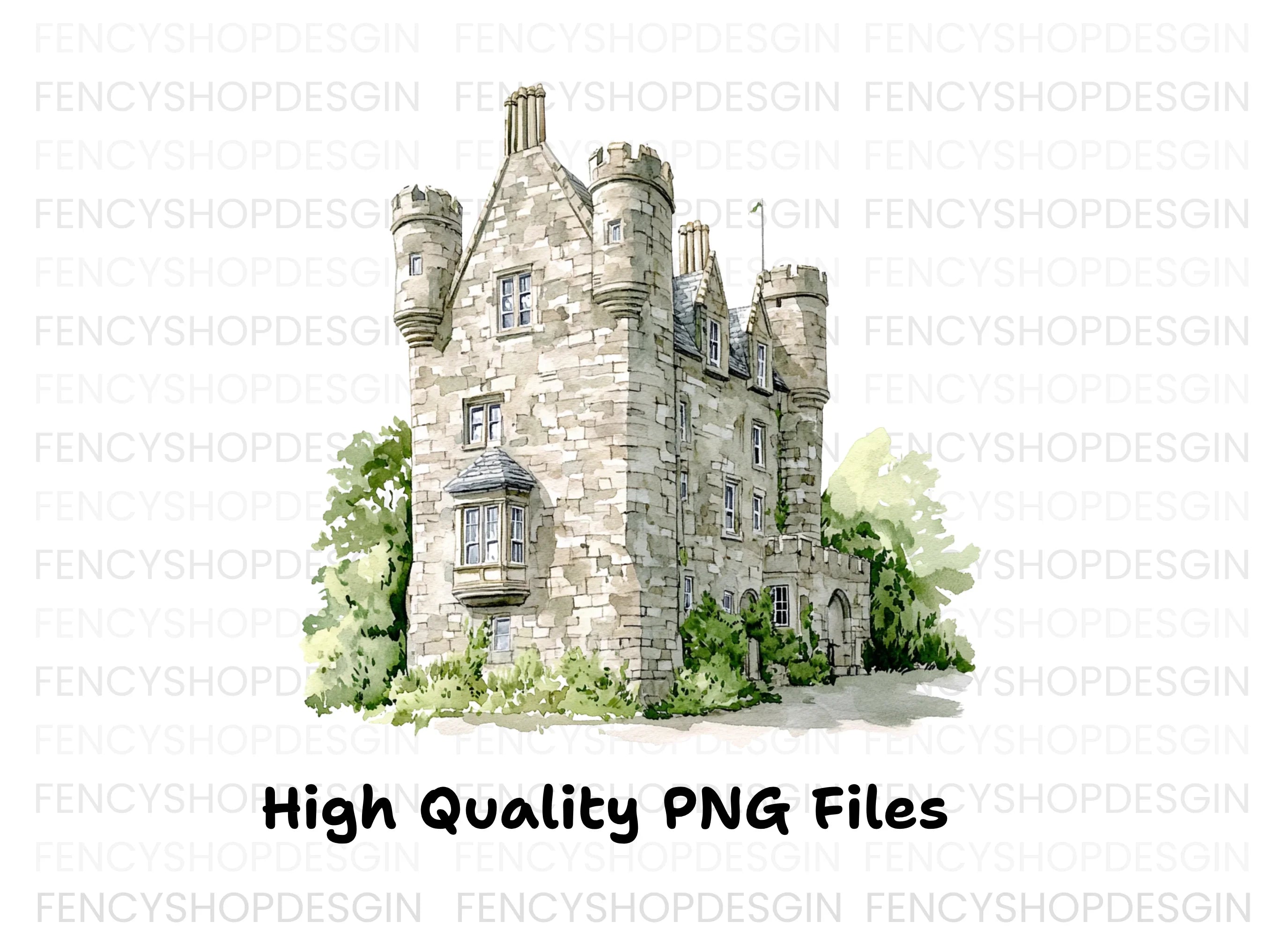 Scottish Castles Clipart Bundle