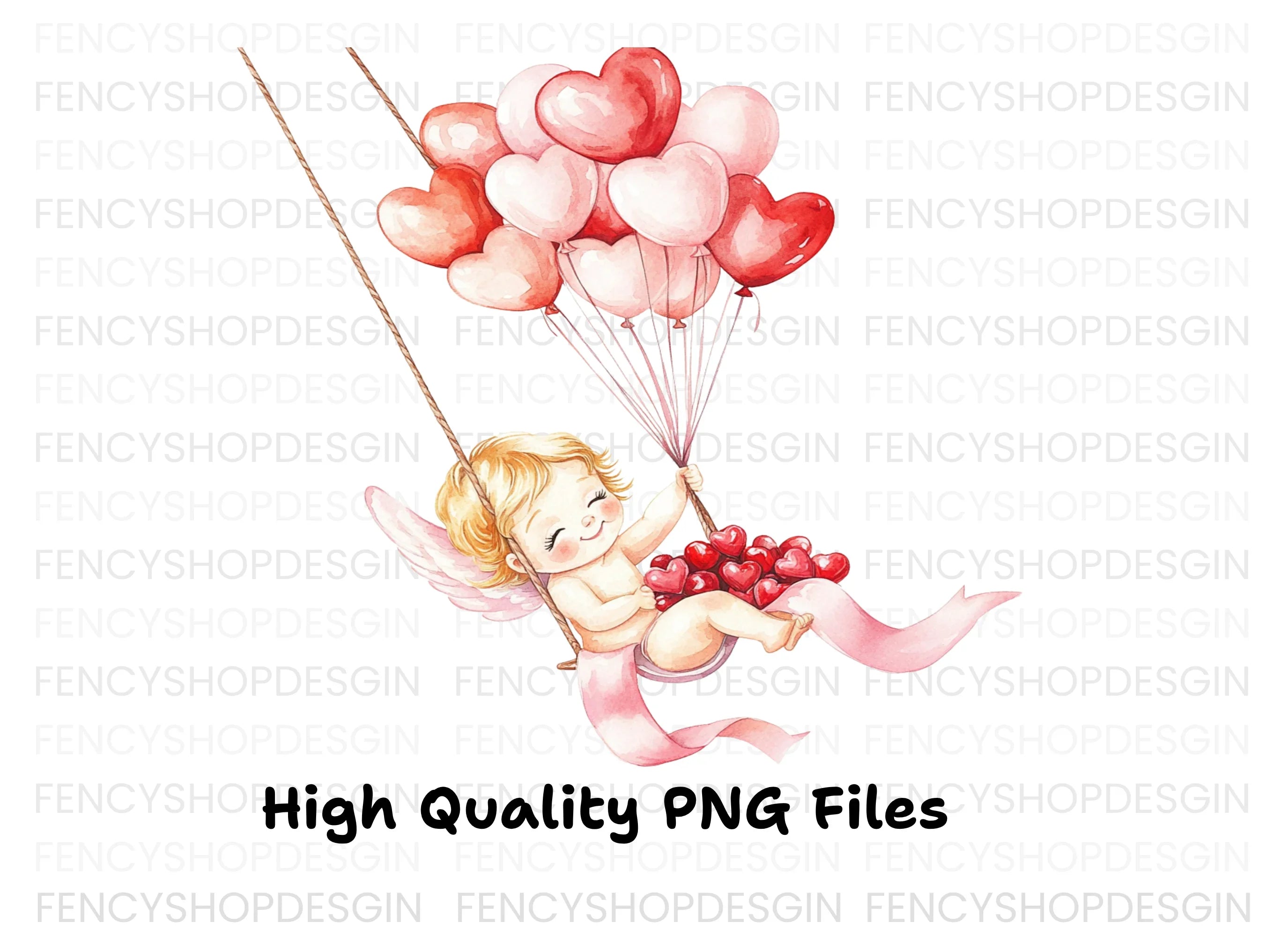 Cute Cupid Valentine Day Clipart Bundle