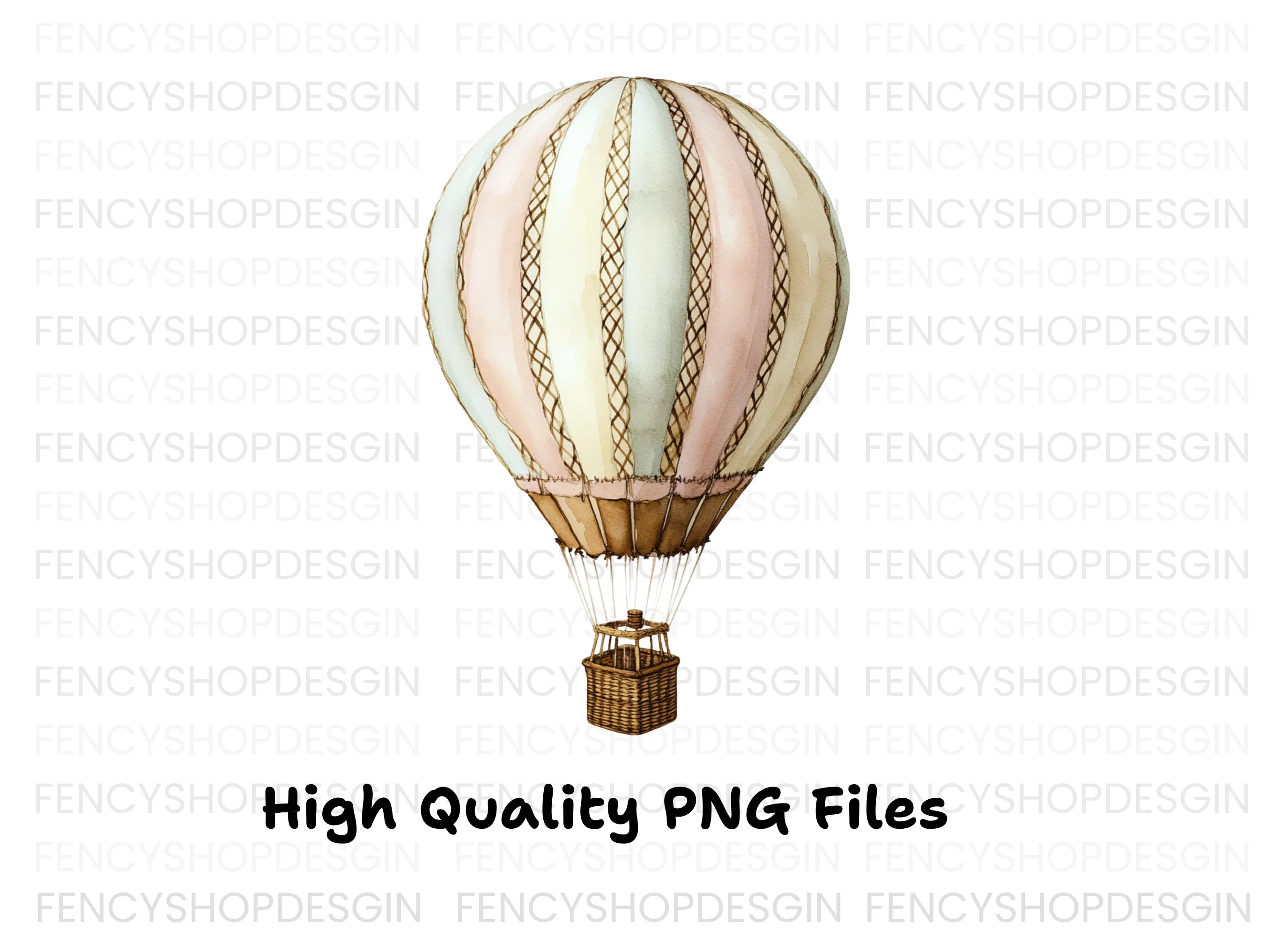 Hot Air Balloon Clipart Bundle