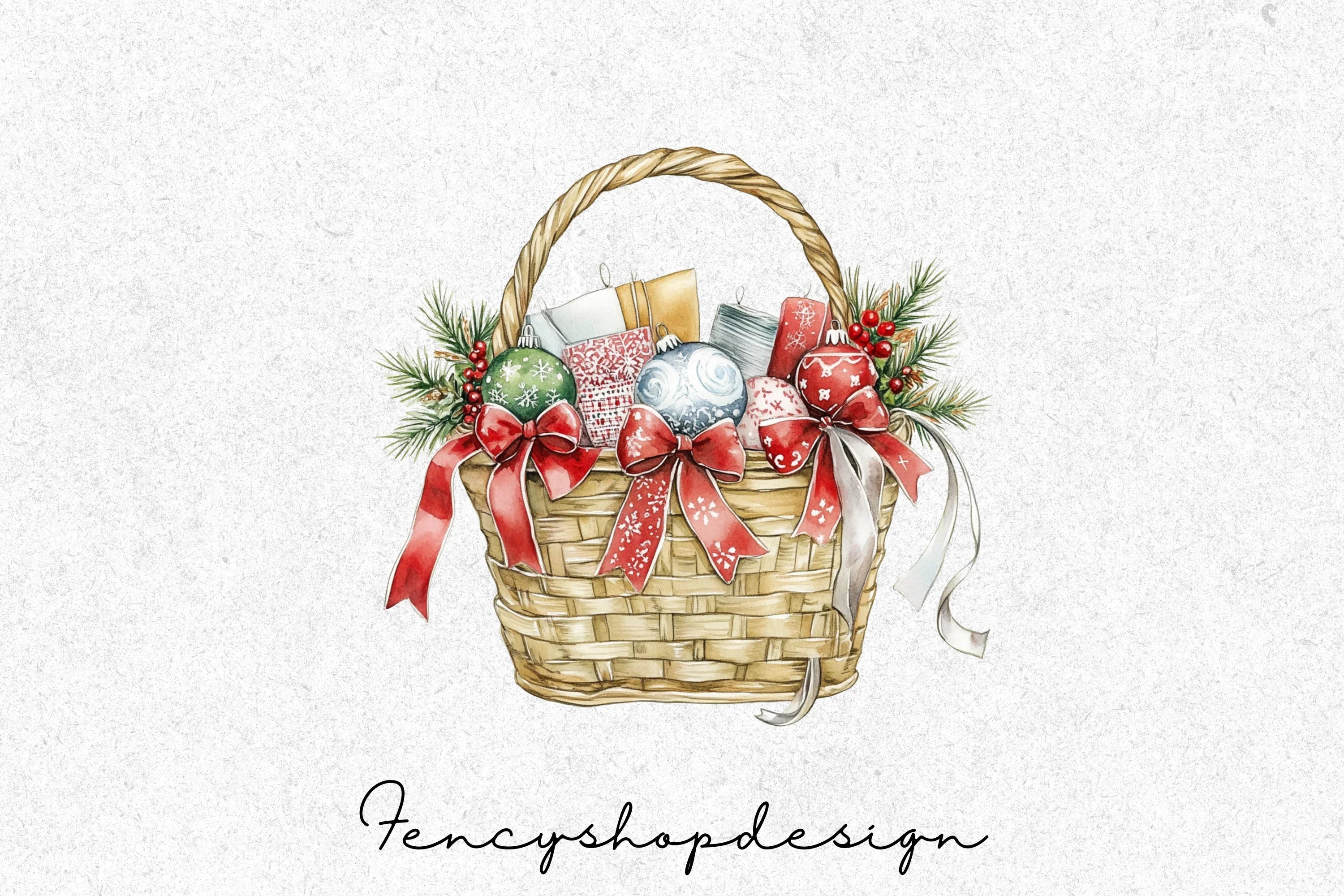 Cozy Christmas Crafting Clipart Bundle