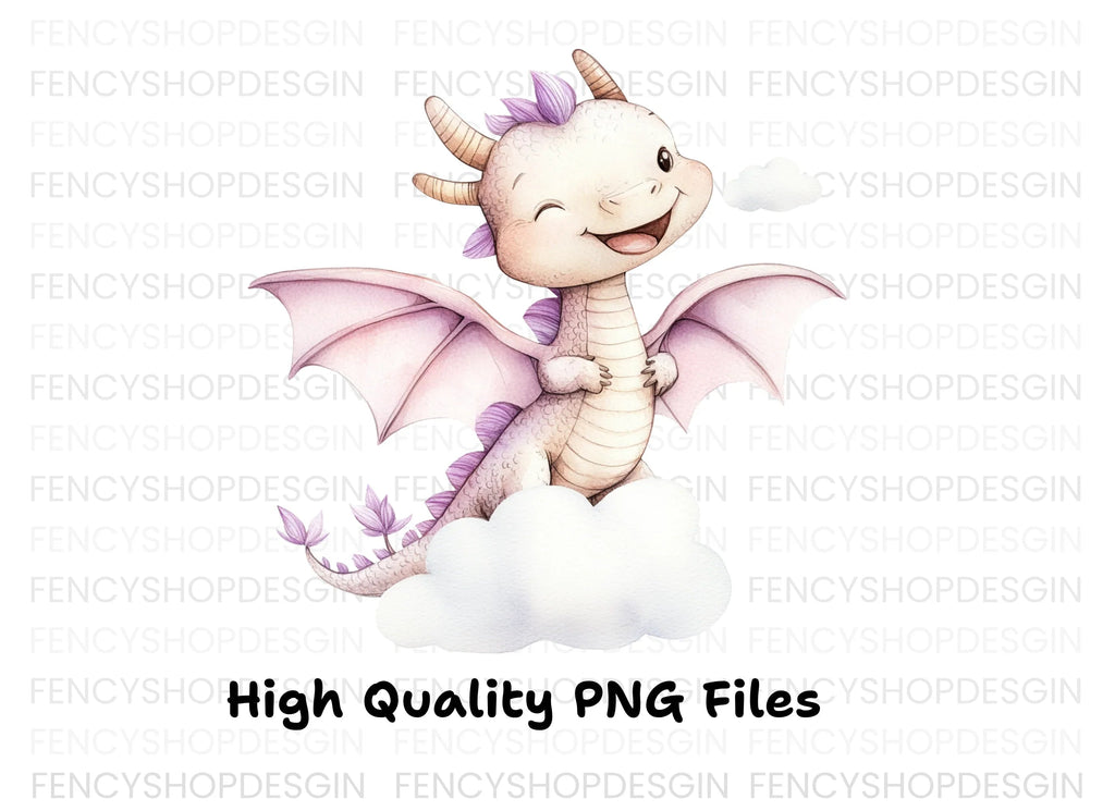 Cute Baby Dragon Clipart Bundle