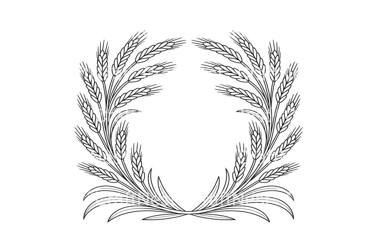 Wheat Ears Harvest Coloring Books