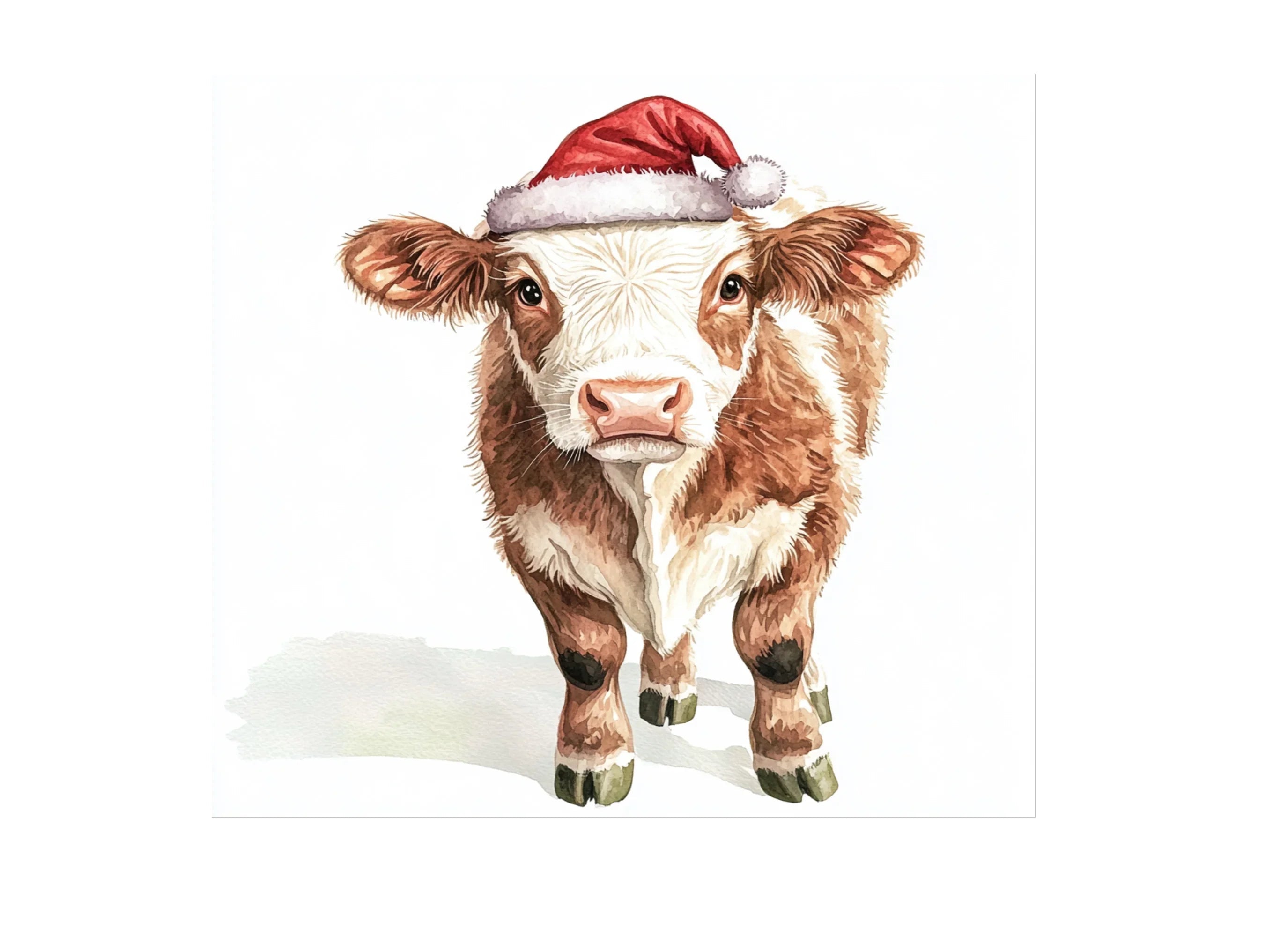 Christmas Calf Clipart Bundle
