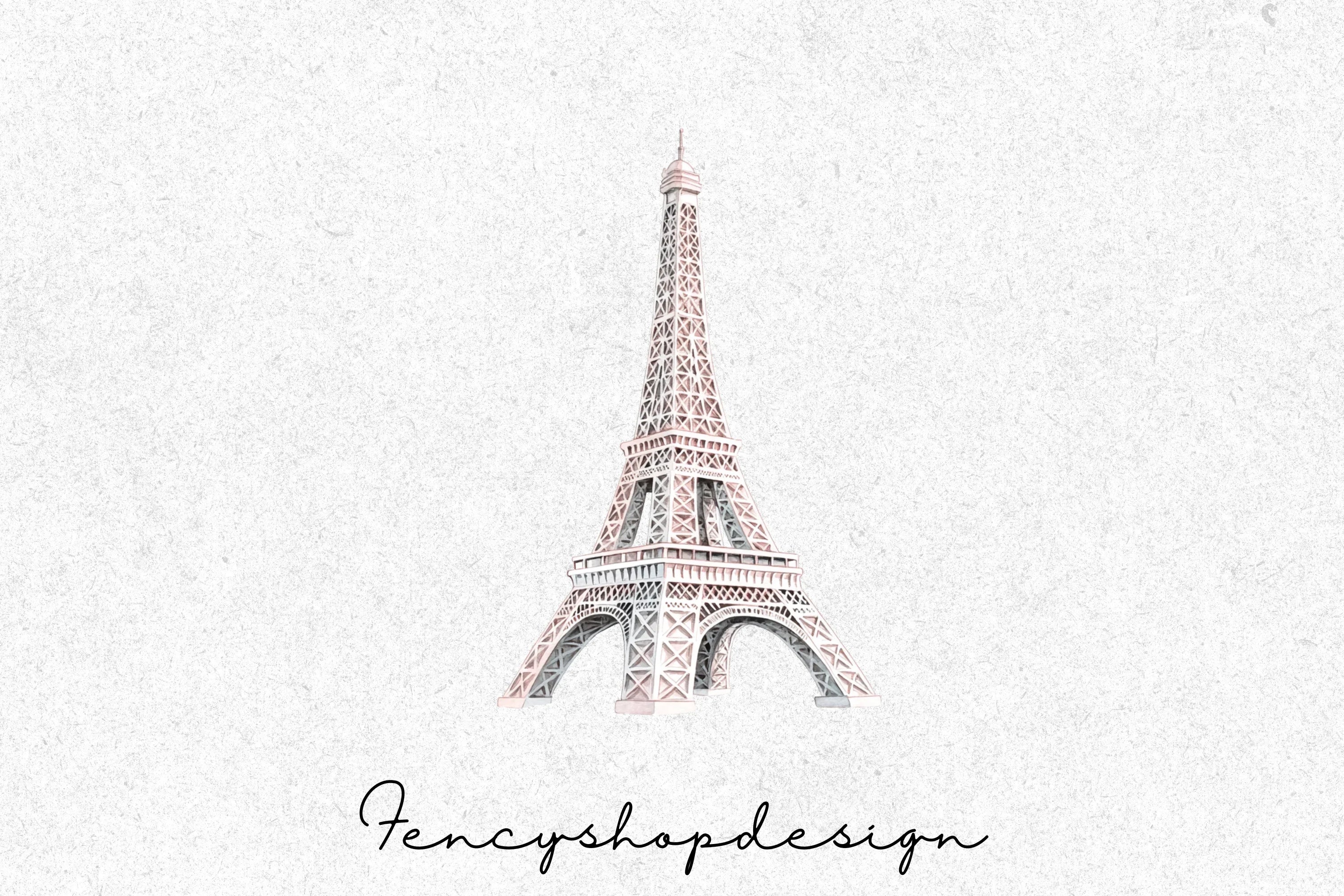 Eiffel Tower Clipart Bundle