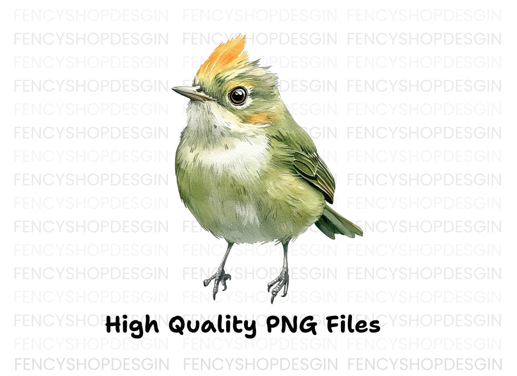Cute Green Birds Clipart Bundle