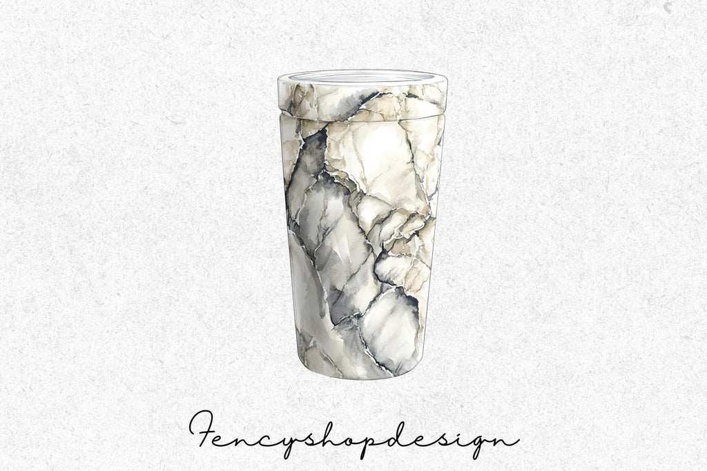 Marble Tumbler Clipart Bundle