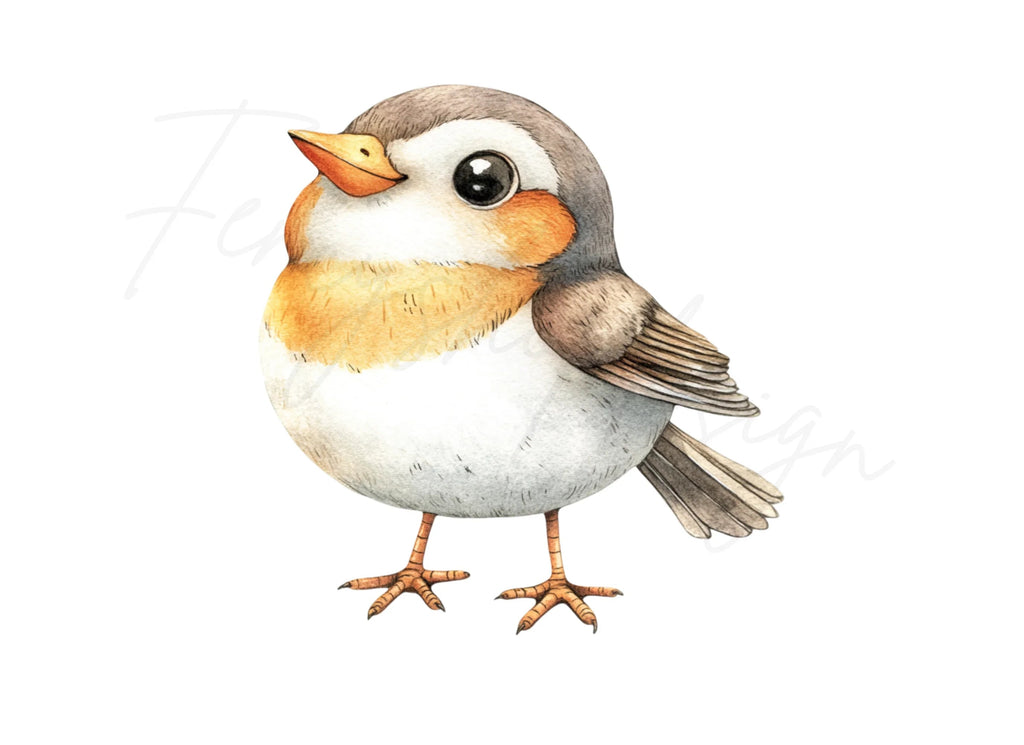 Cute Baby Birds Clipart Bundle