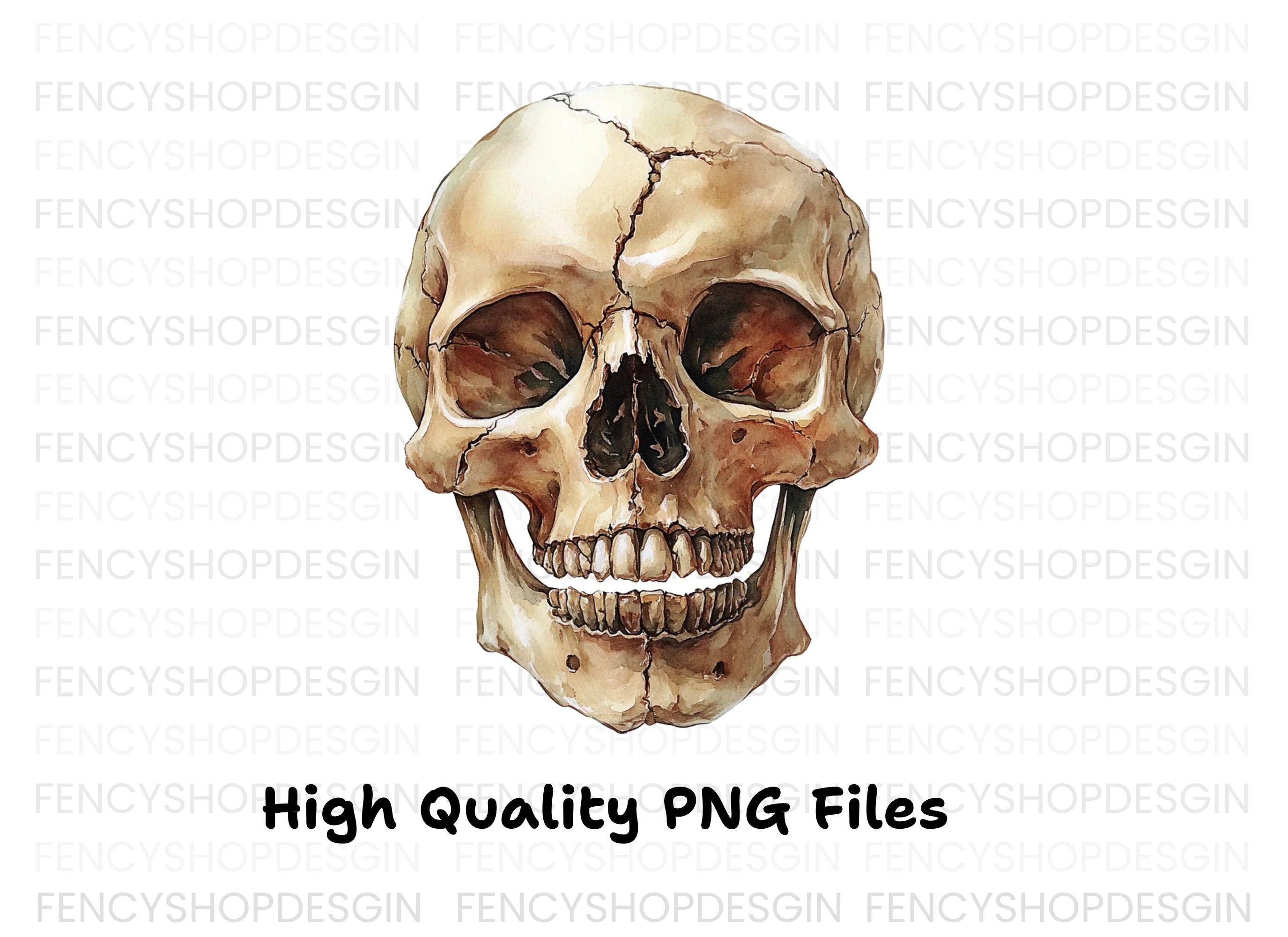 Human Skull Clipart Bundle
