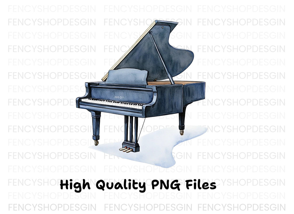 Grand Piano Clipart Bundle