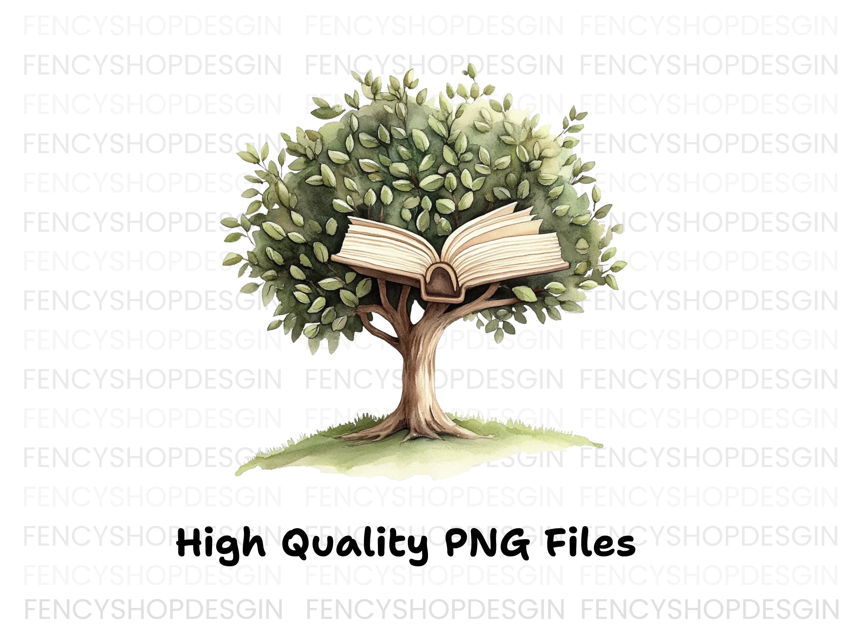 Book Tree Clipart Bundle