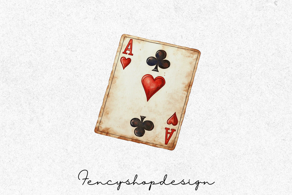 Vintage Playing Cards Clipart Bundle