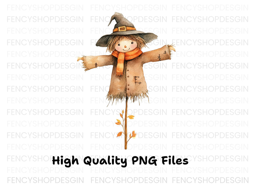 Cute Scarecrow Clipart Bundle