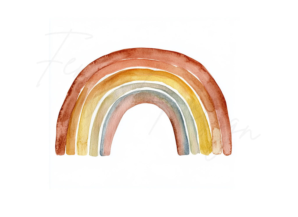 Boho Rainbow Clipart Bundle