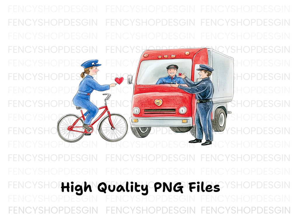 Valentine's Day Delivery Clipart Bundle