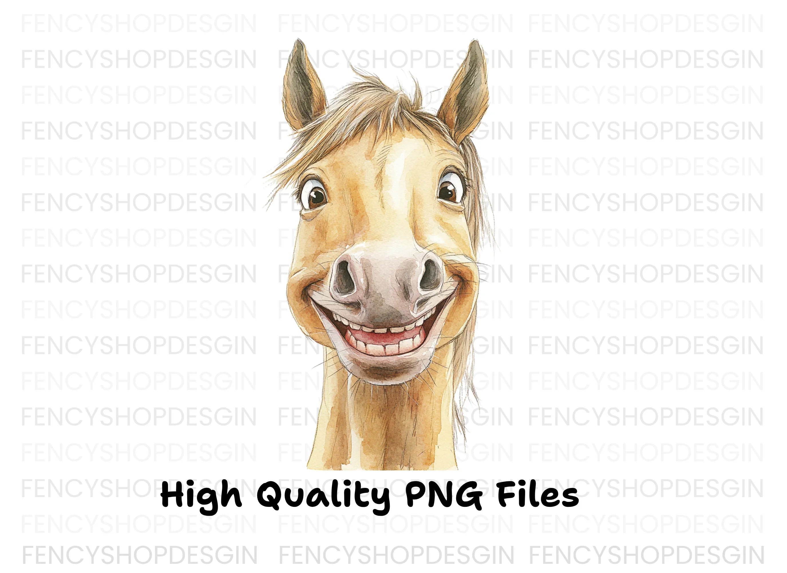 Realistic Horse Head Clipart Bundle