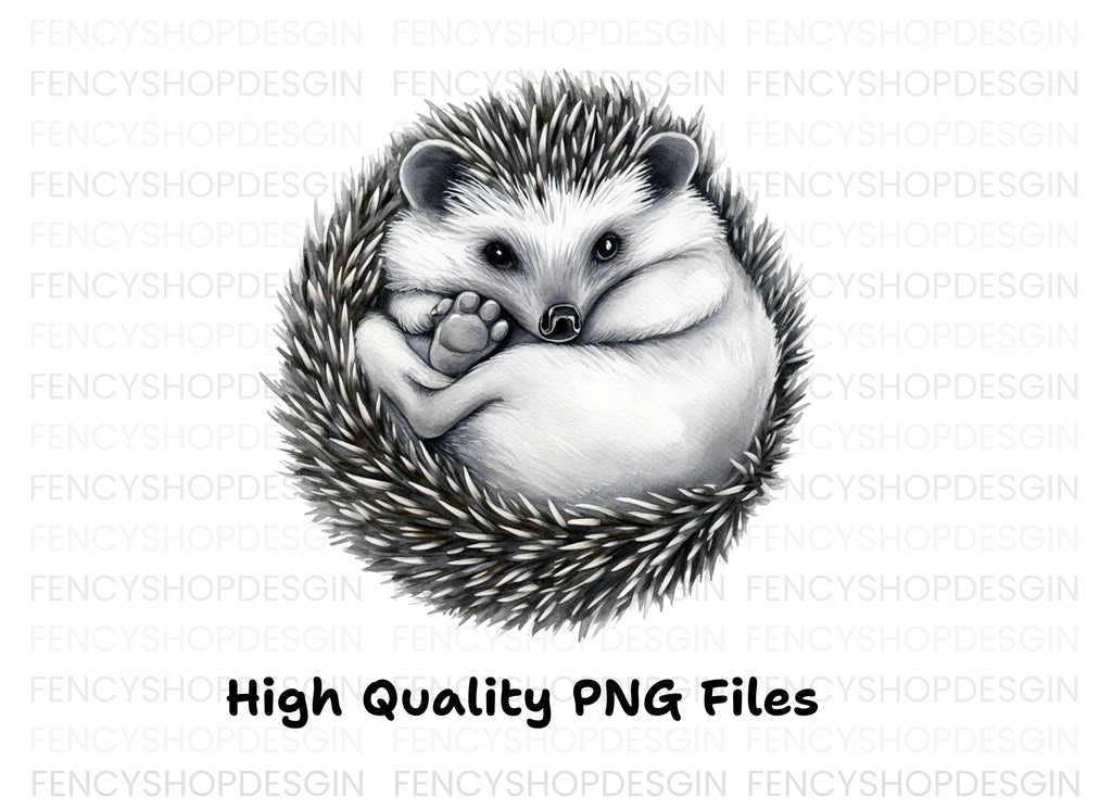 Cute Hedgehog Clipart Bundle