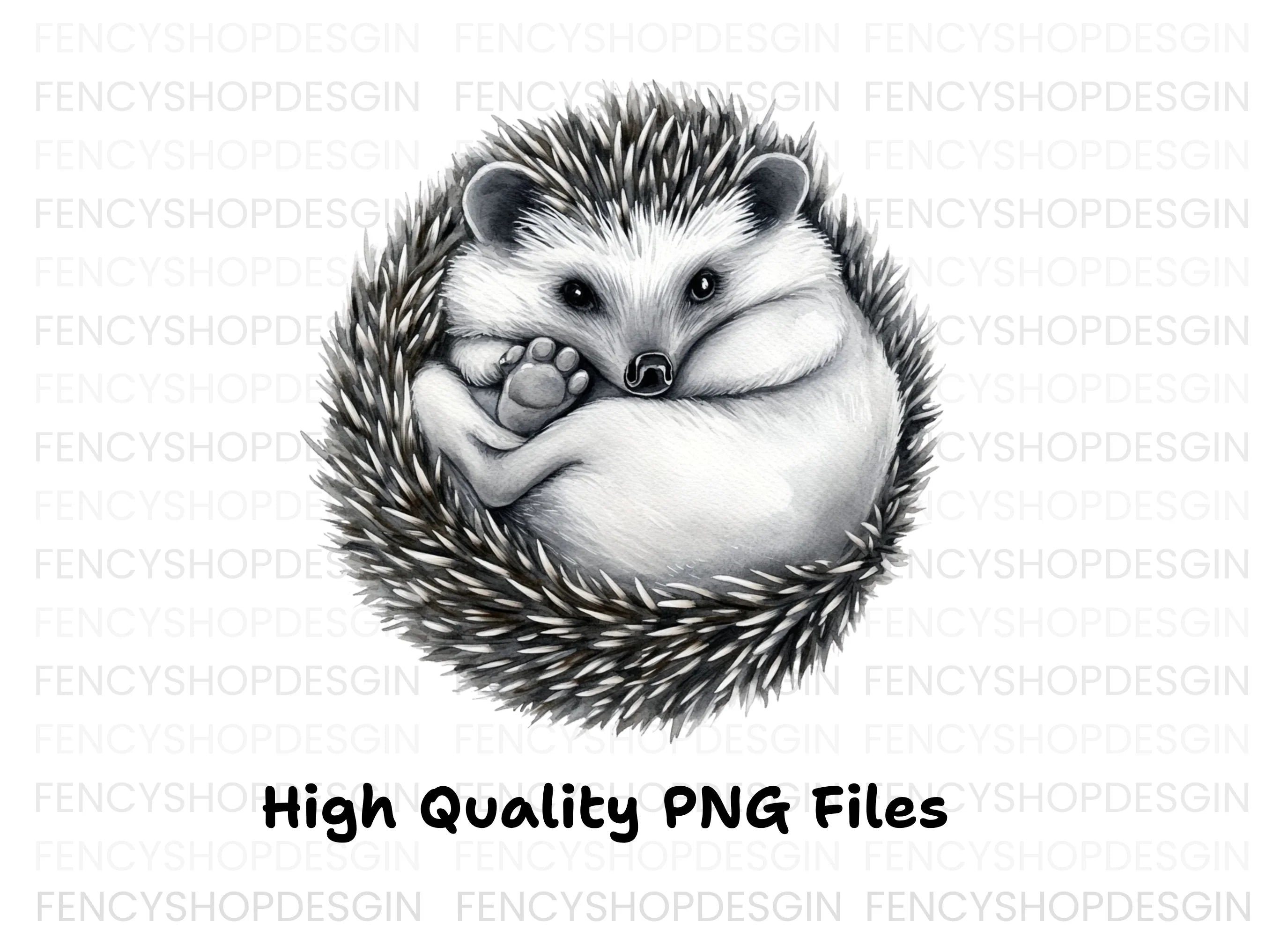 Cute Hedgehog Clipart Bundle