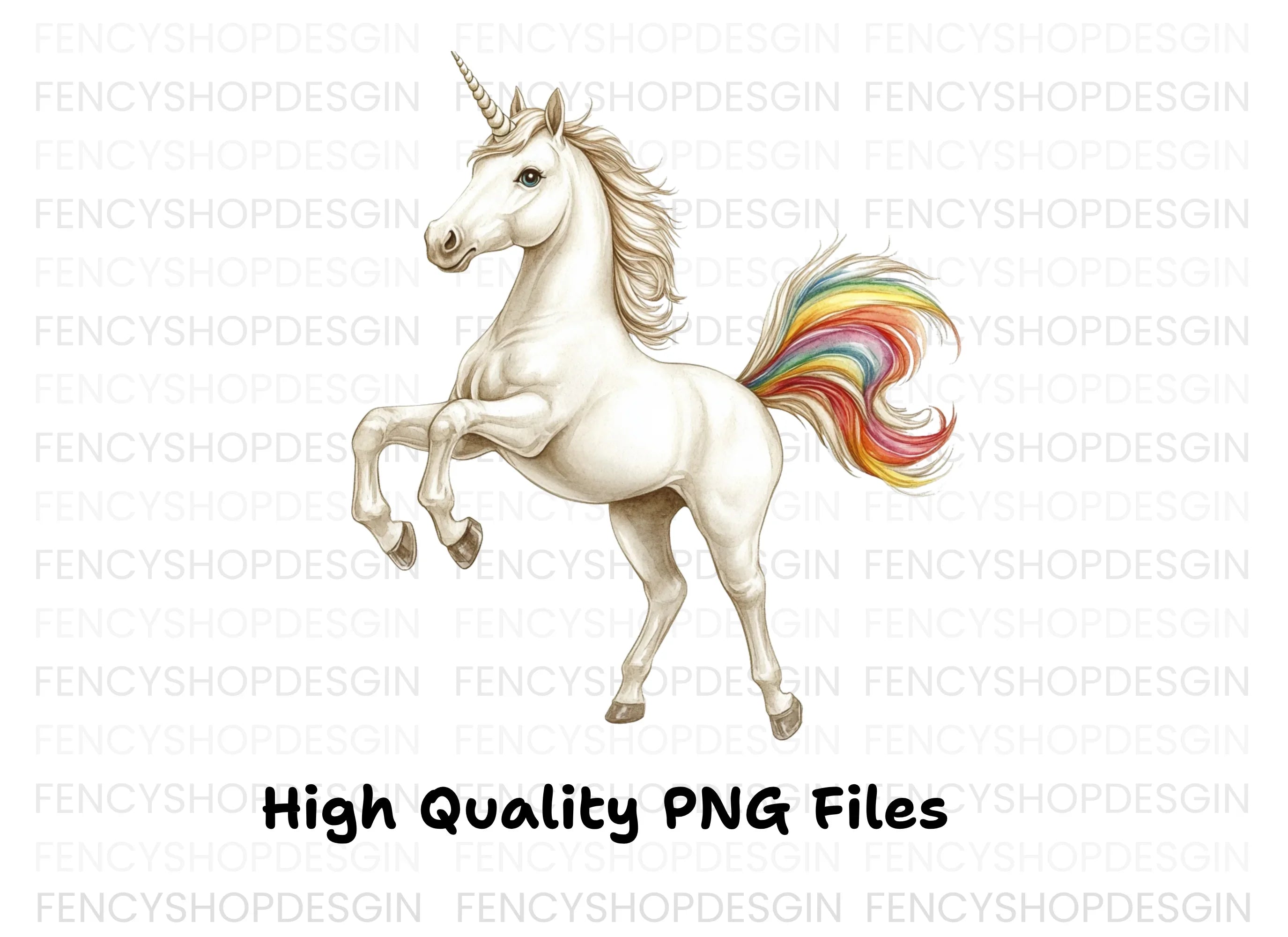 Graceful Unicorns Clipart Bundle