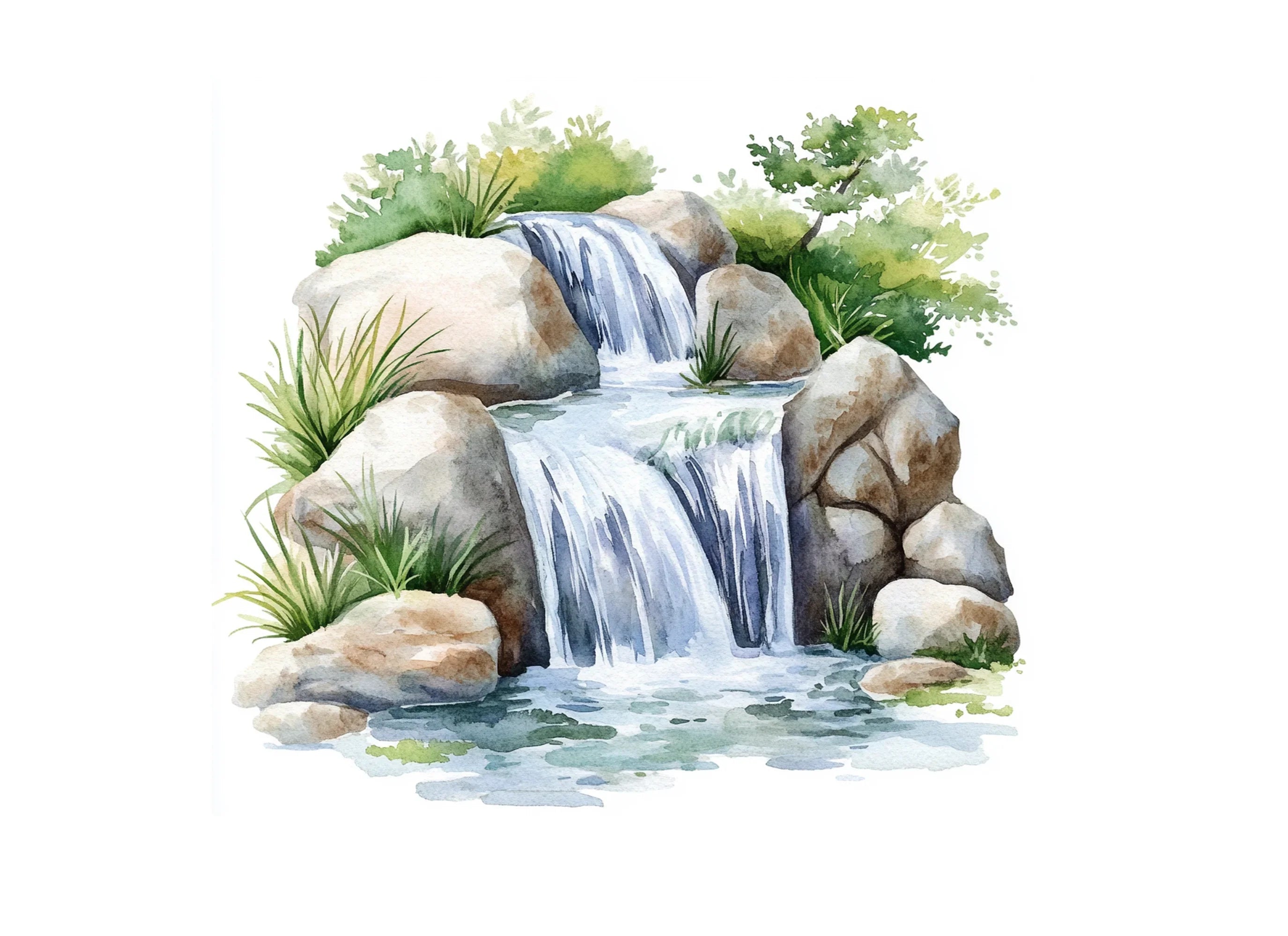 Waterfall Clipart Bundle