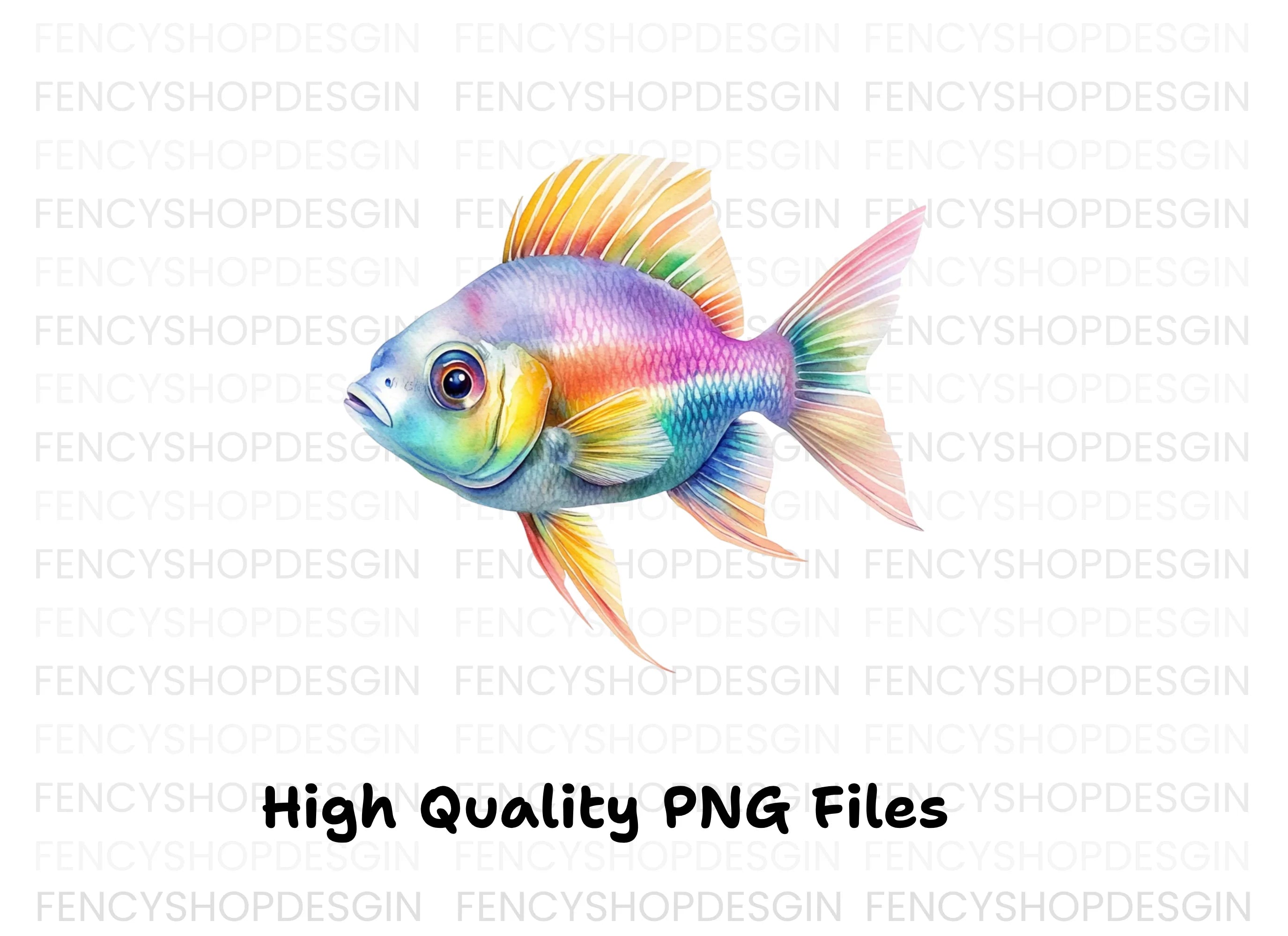 Colorful Goldfish Clipart Bundle