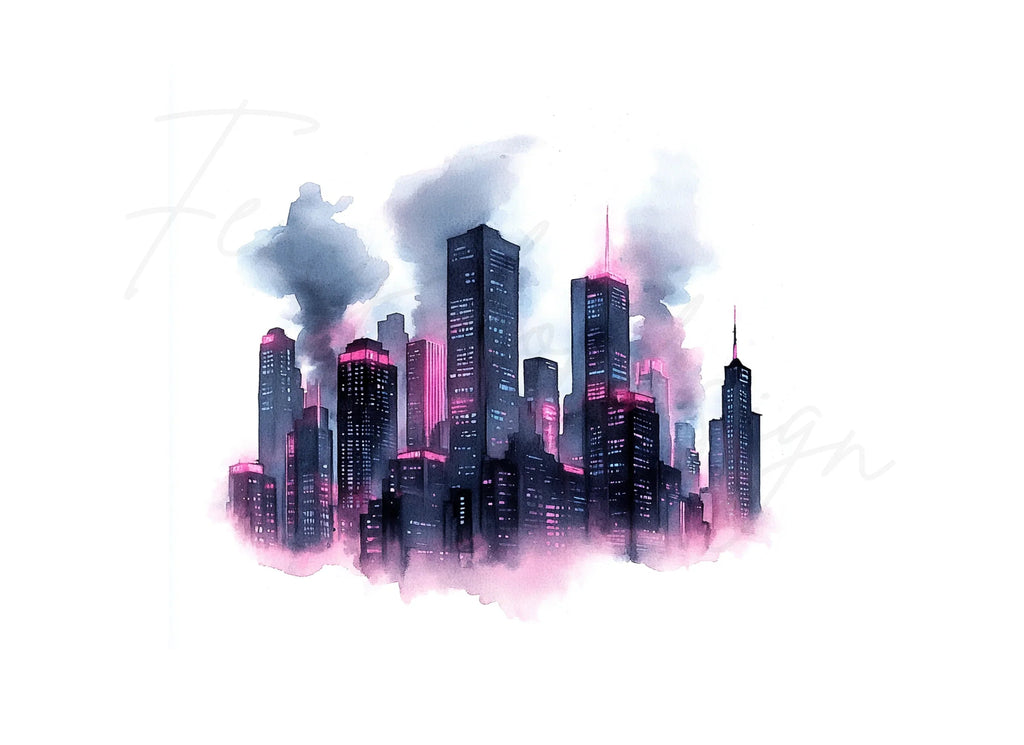 Dark Cityscape Clipart Bundle