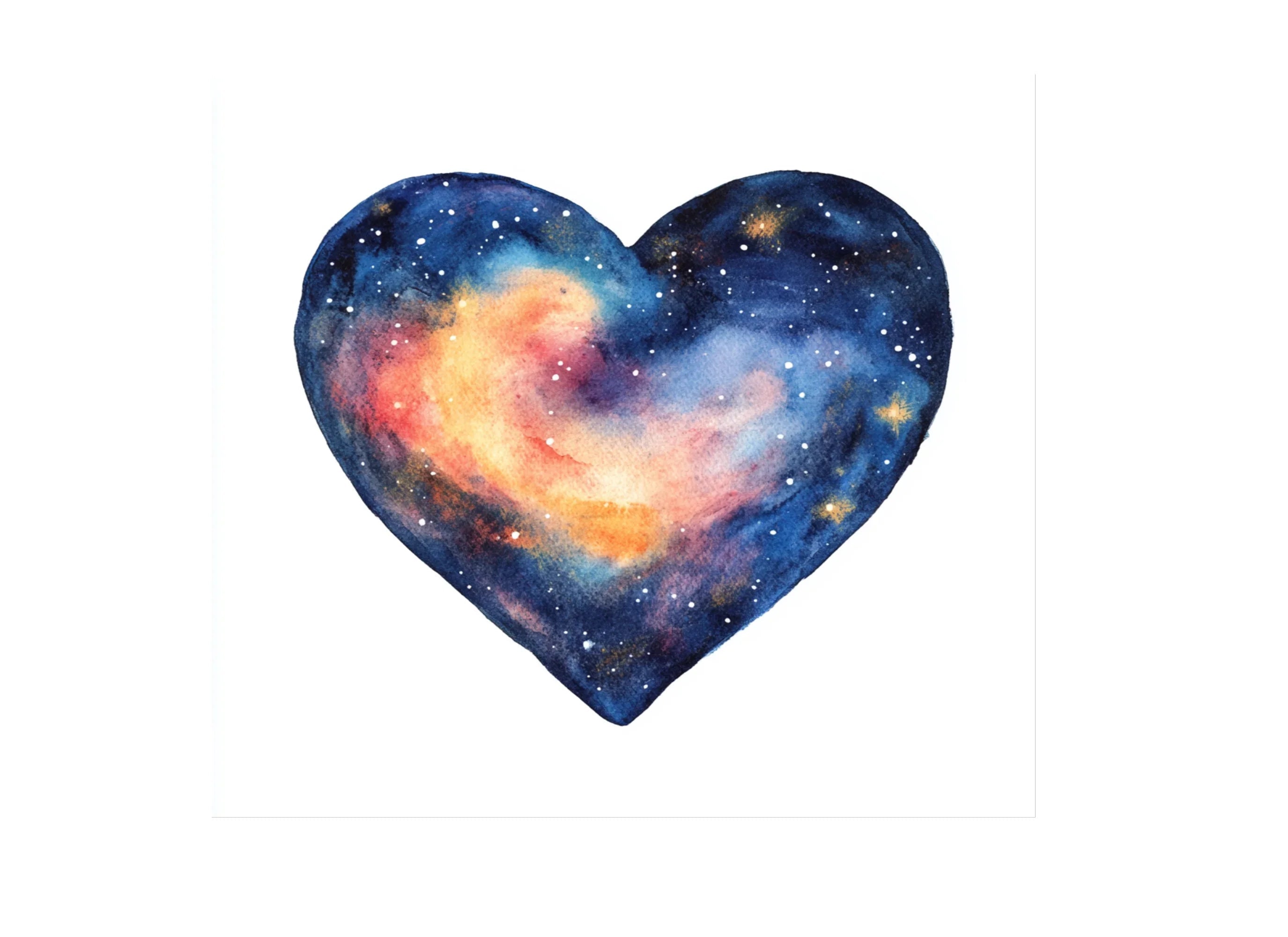 Galaxy Hearts Clipart Bundle