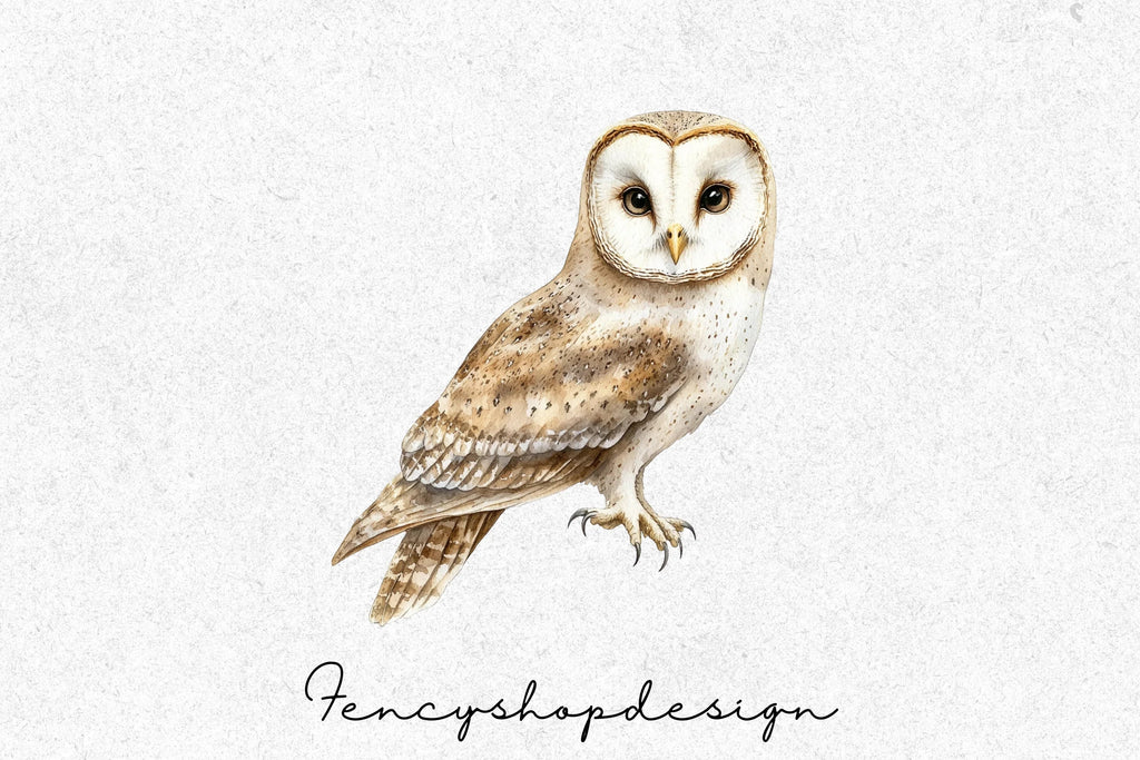 Cute Floral Owl Clipart Bundle