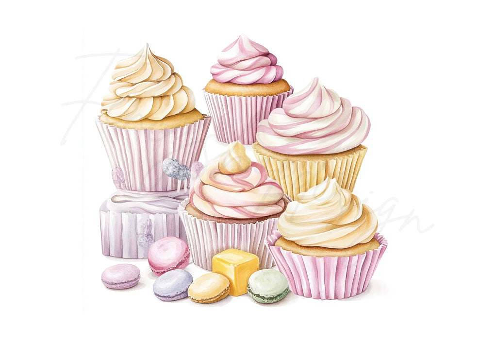 Cupcakes and Candies Clipart Bundle
