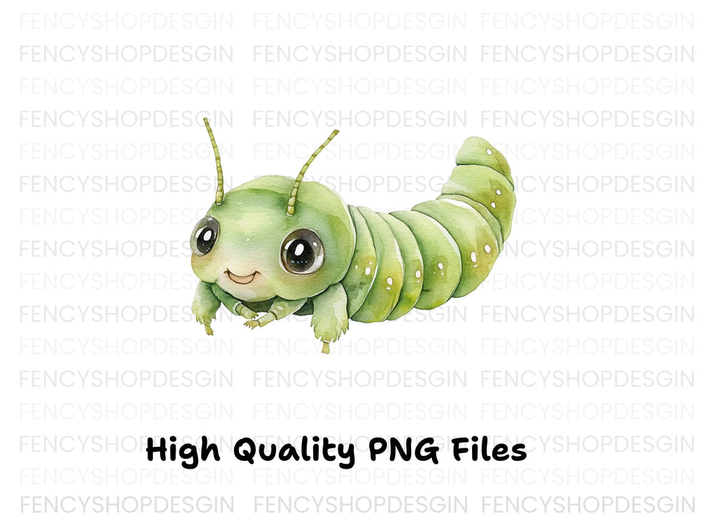 Adorable Caterpillar Clipart Bundle