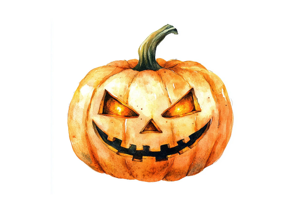 Spooky Halloween Jack-O'-Lantern Clipart Bundle