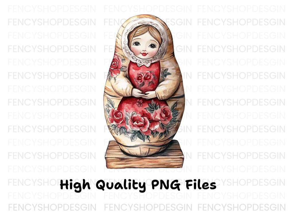 Russian Nesting Dolls Clipart Bundle