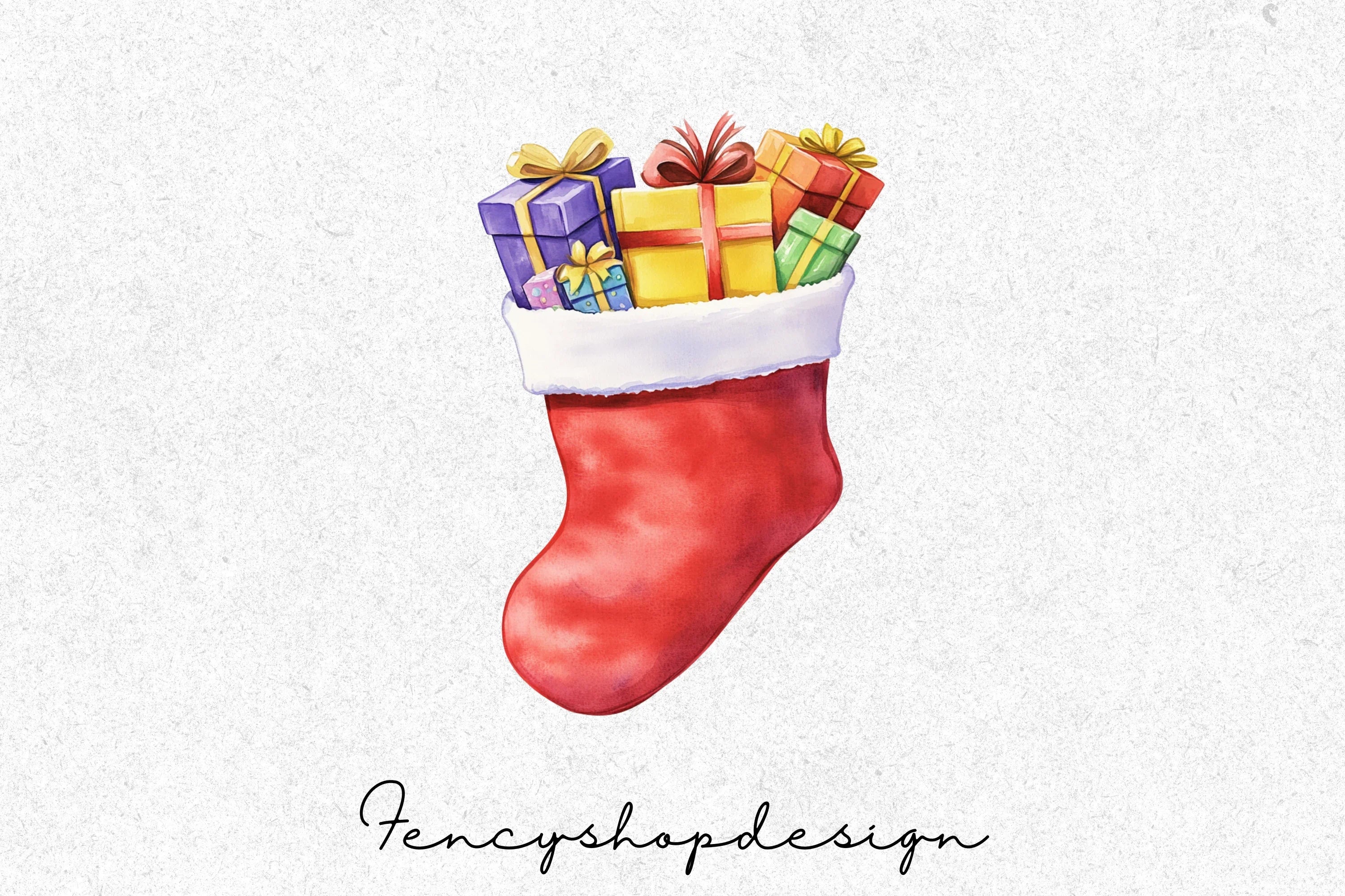 Christmas Stockings Clipart Bundle
