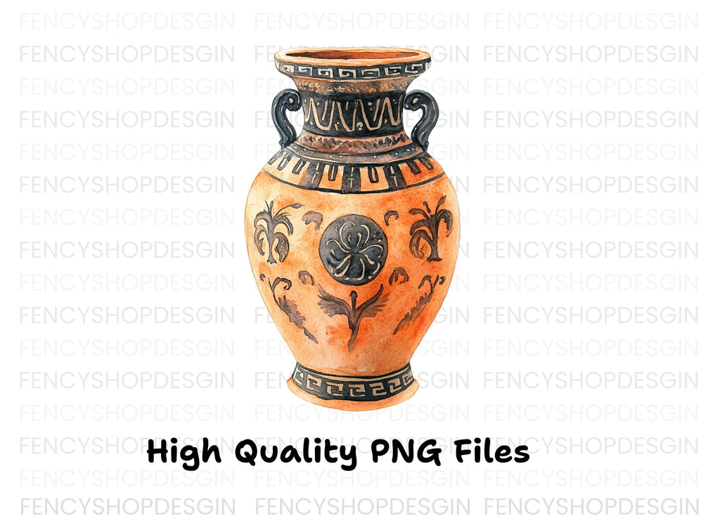 Ancient Greek Amphora Clipart Bundle