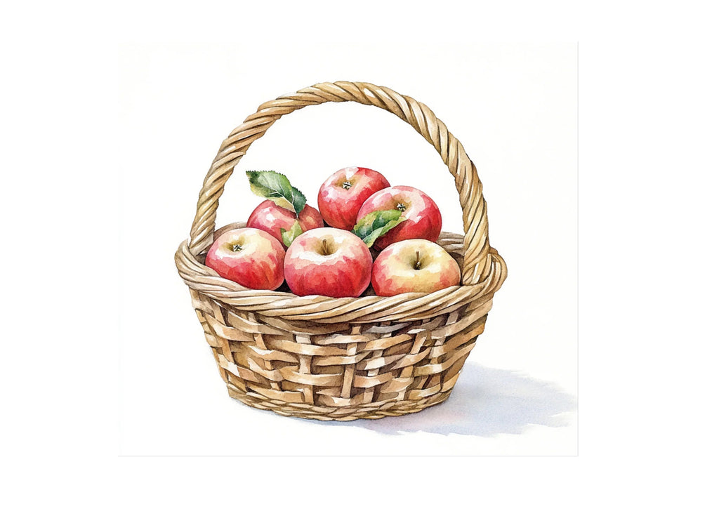 Apple Baskets Clipart Bundle
