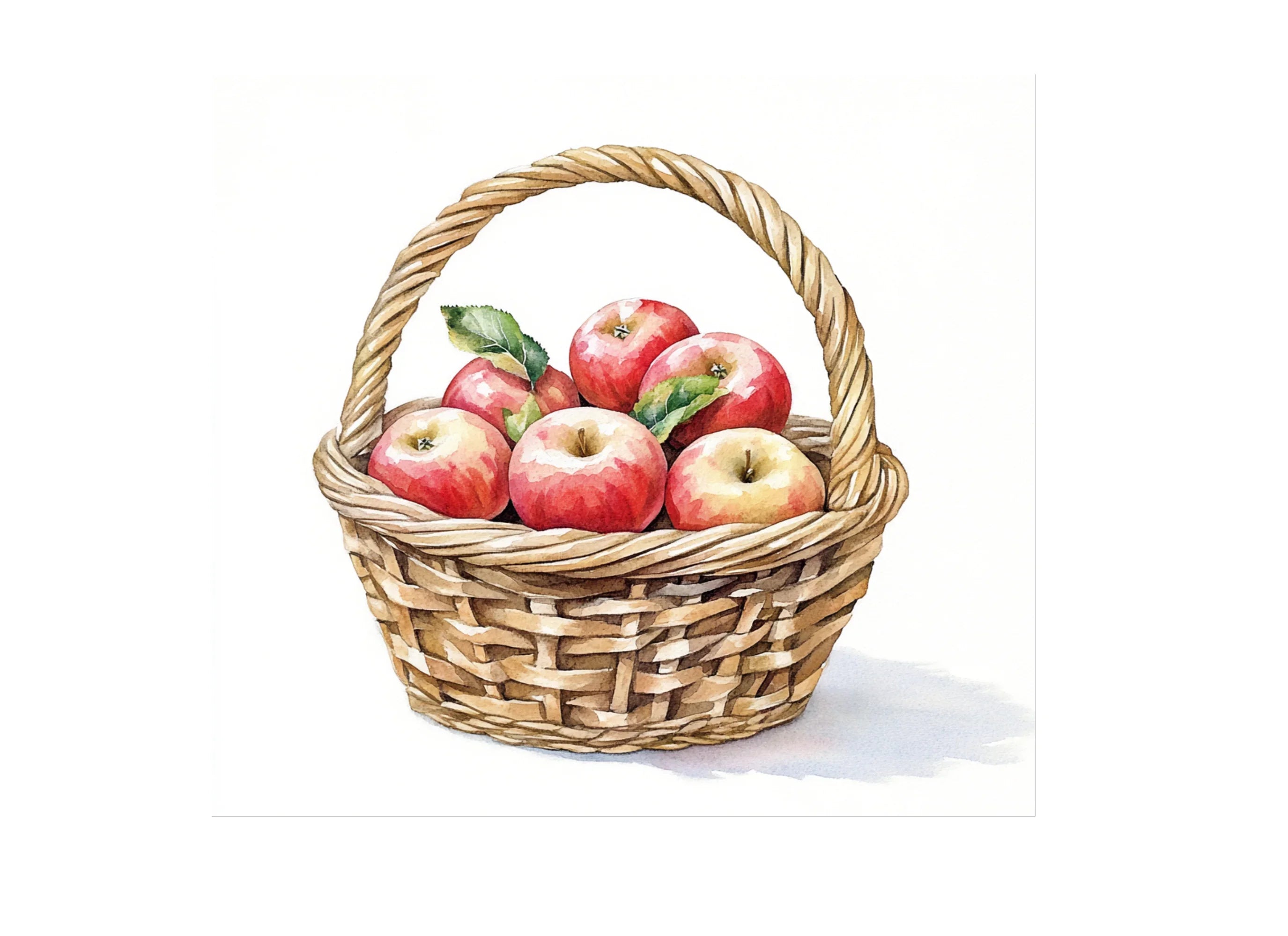 Apple Baskets Clipart Bundle