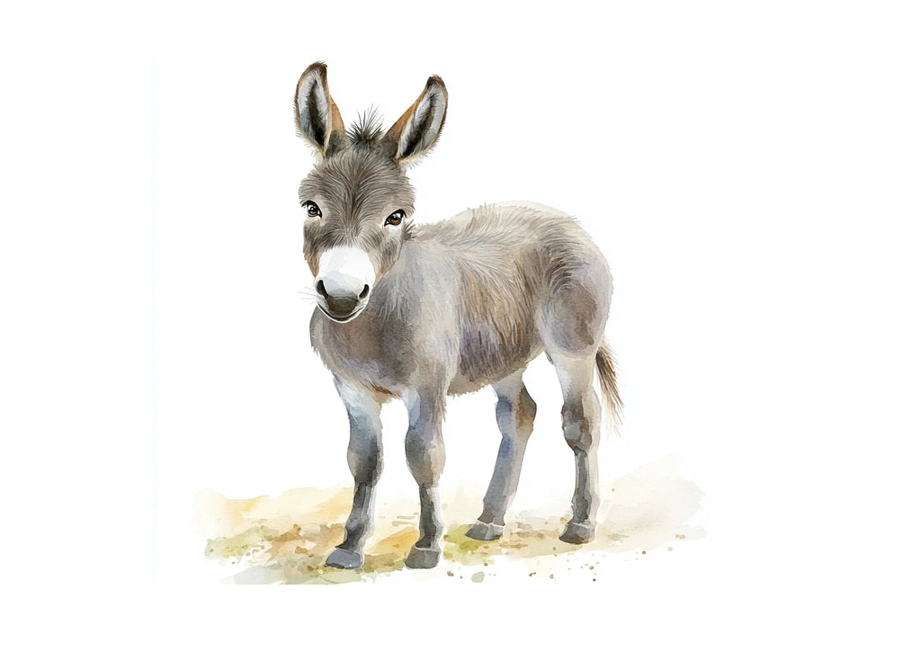 Cute Donkey Clipart Bundle