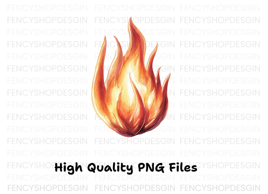 Realistic Fire Flame Clipart Bundle