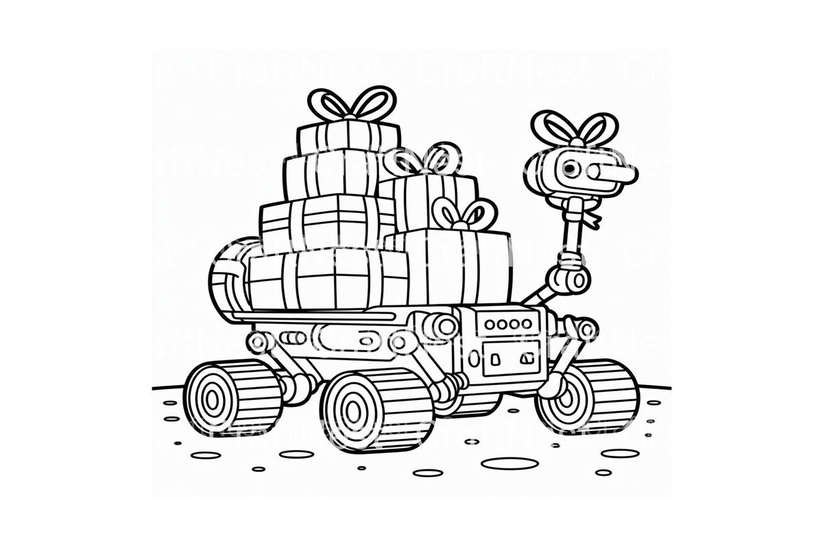 Christmas Astronauts Fun Coloring Books