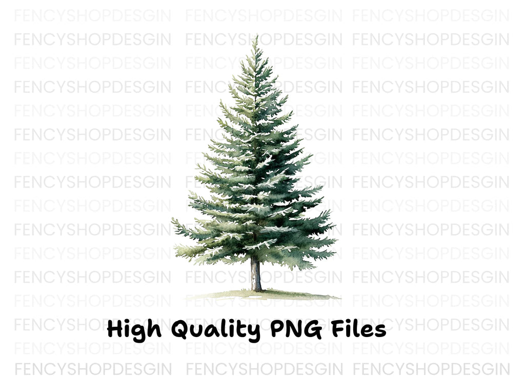 Festive Christmas Tree Clipart Bundle