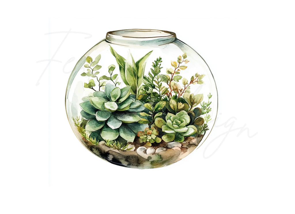 Terrarium Clipart Bundle