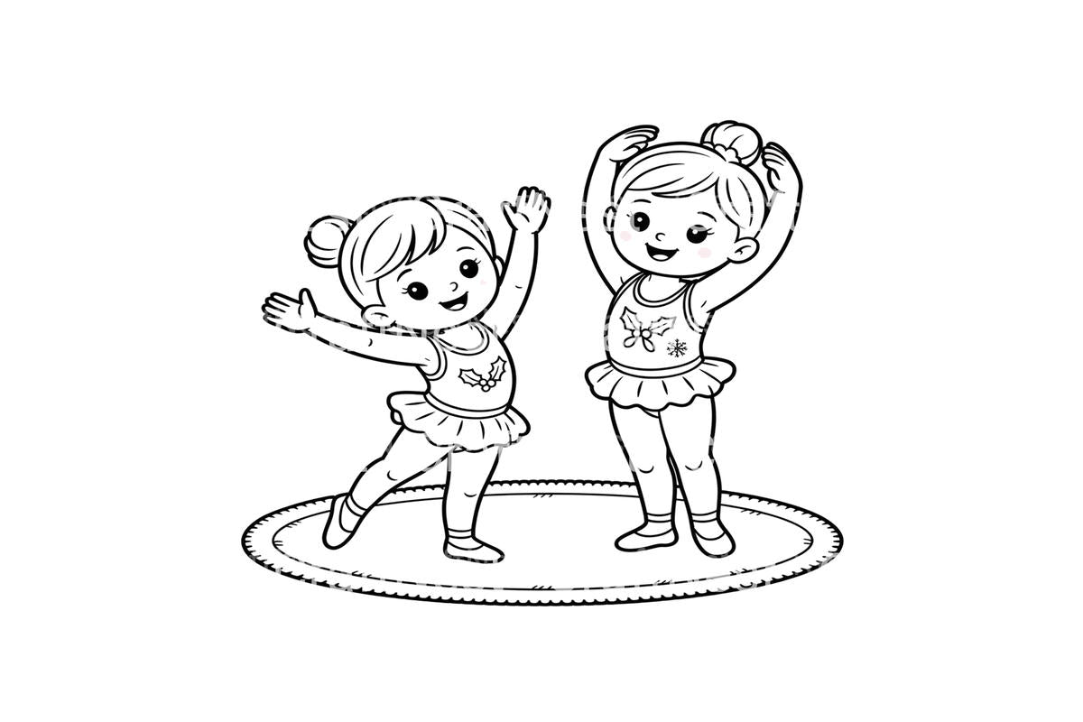 Christmas Ballerina Friends Coloring Books
