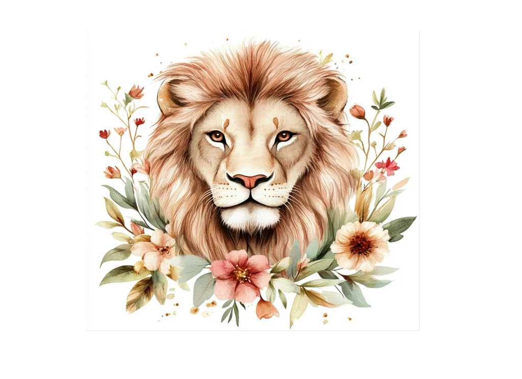 Floral Lion King Clipart Bundle
