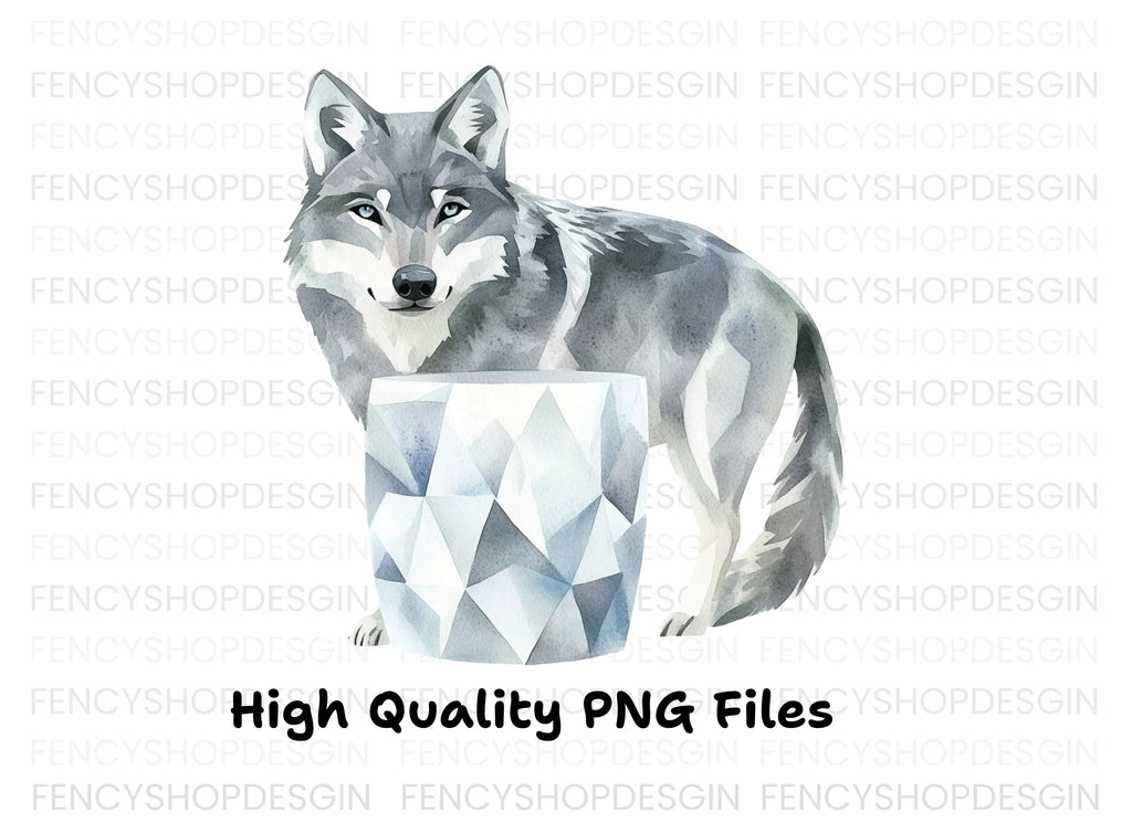 Wolf Ice Clipart Bundle