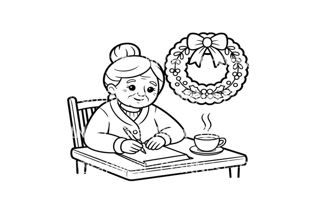 Mrs. Claus Christmas Letter Coloring Books