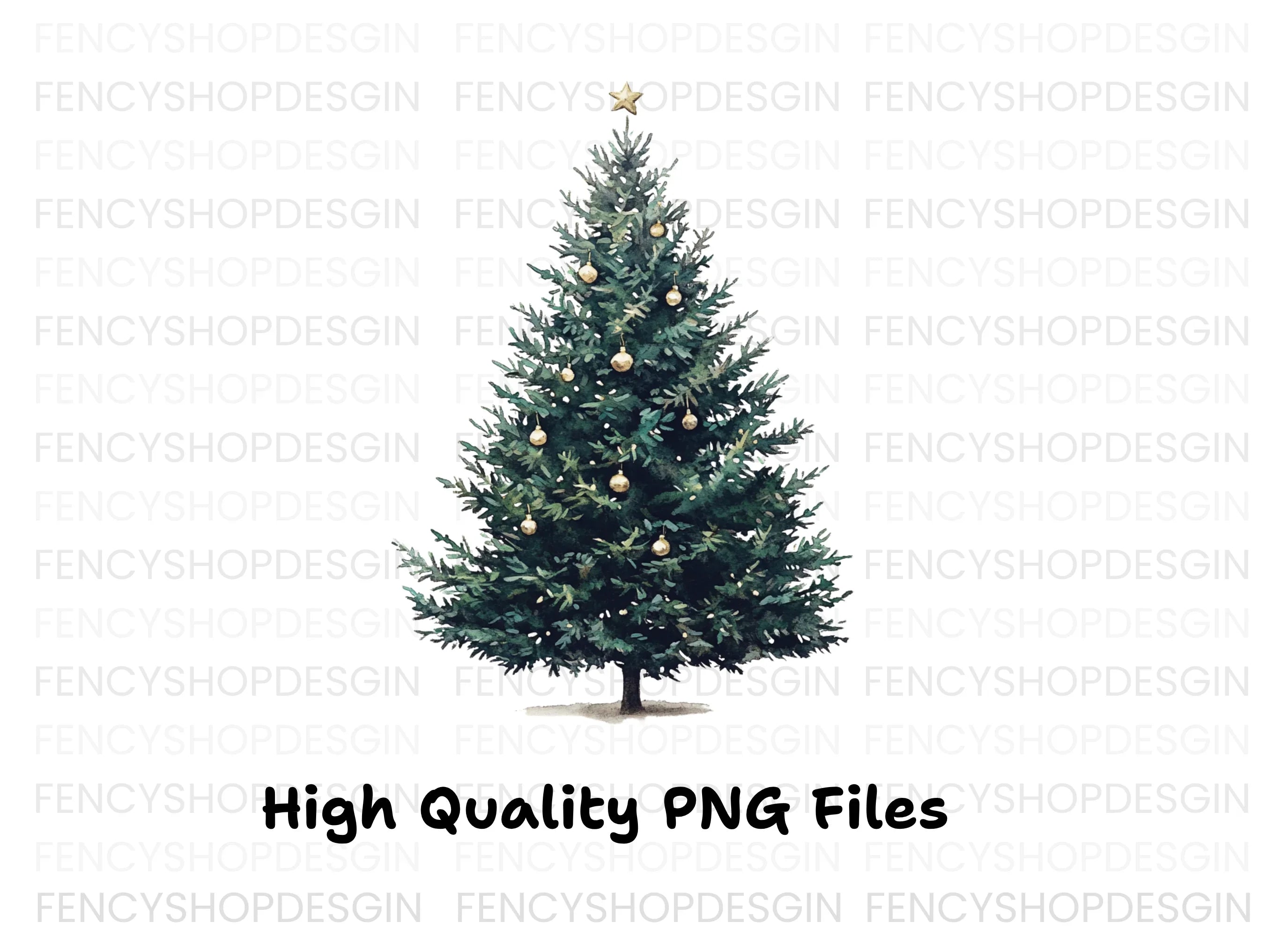 Christmas Tree Clipart Bundle